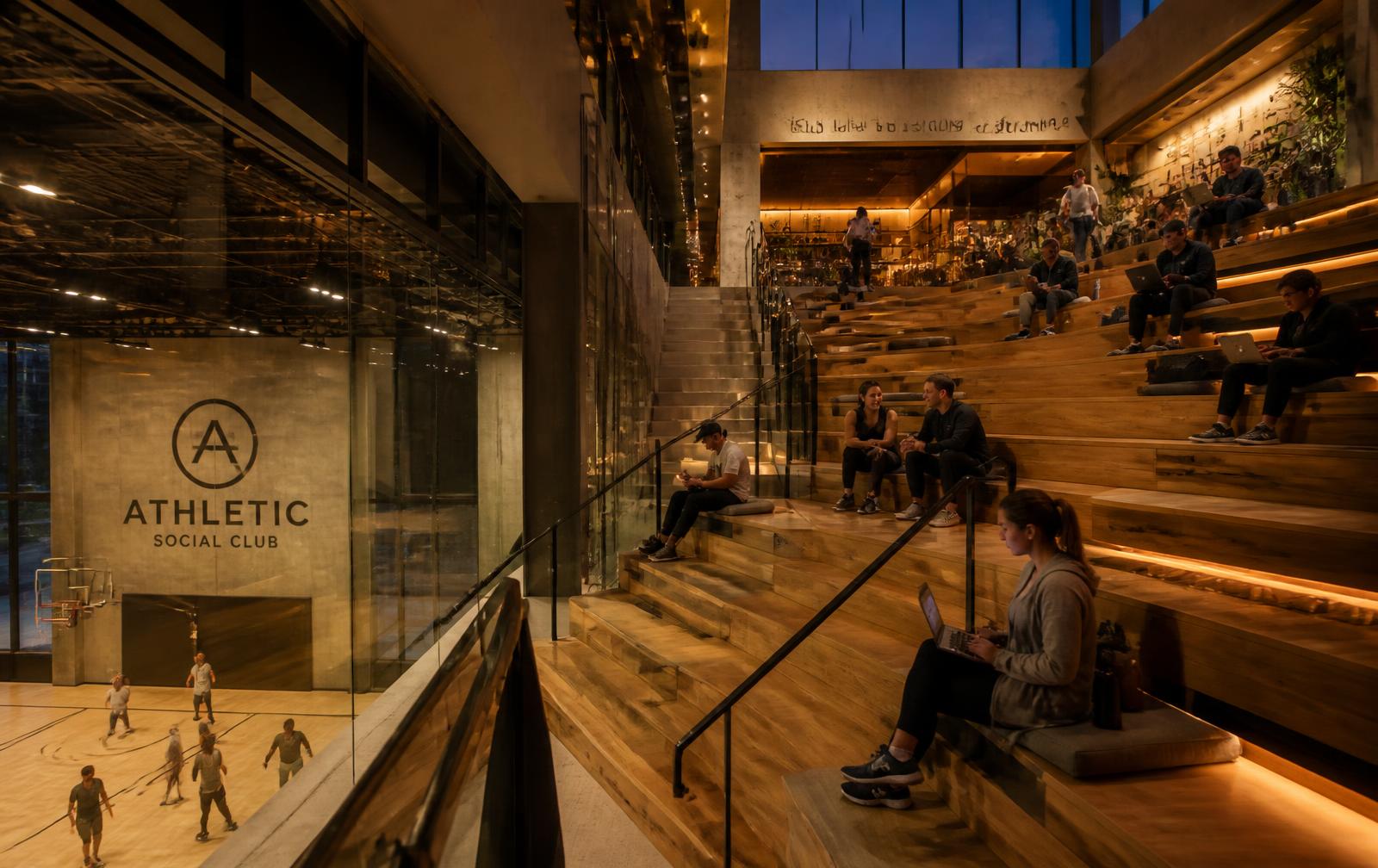ARC commons overlooking the court