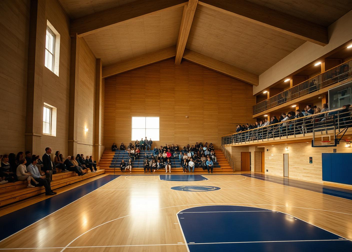 ARC league court with spectators